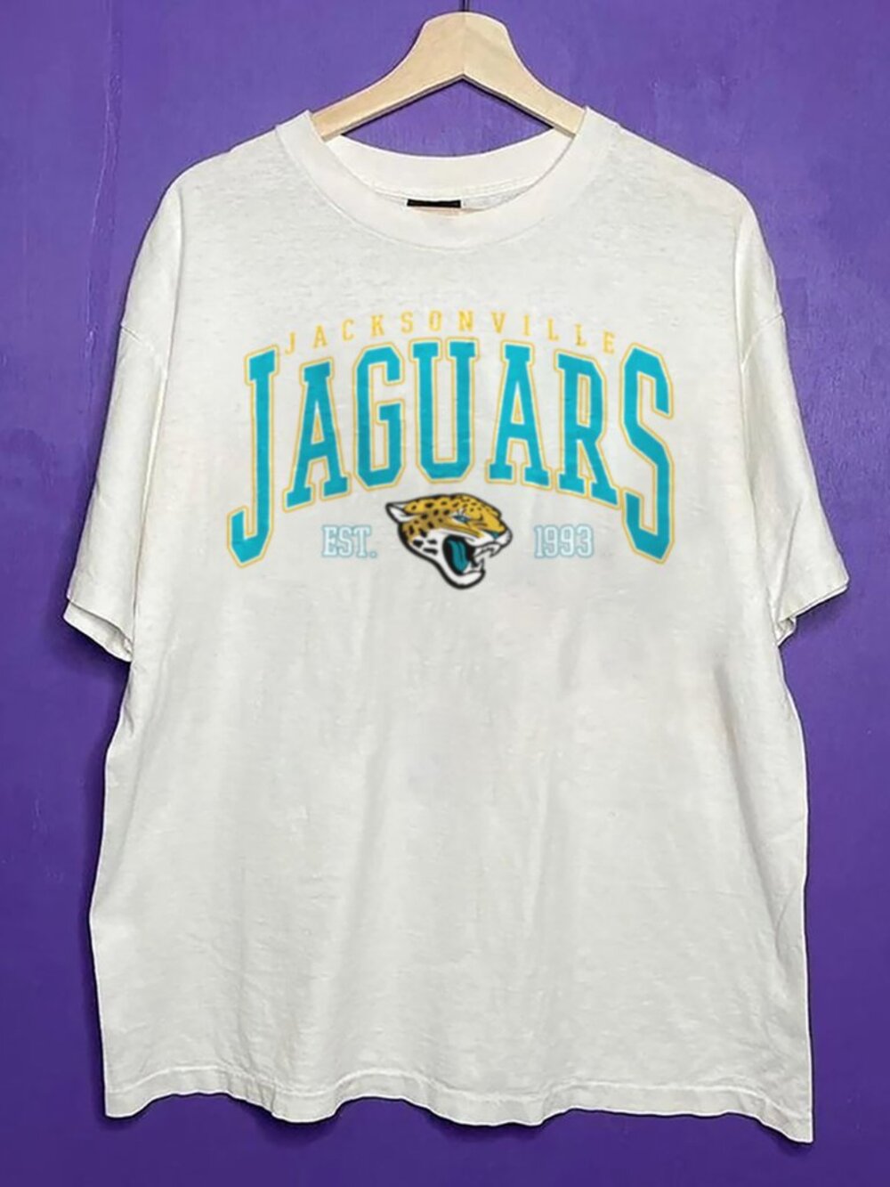 Vintage Jacksonville Jaguars Big Logo Shirt, Retro NFL Jaguars Football Shirt